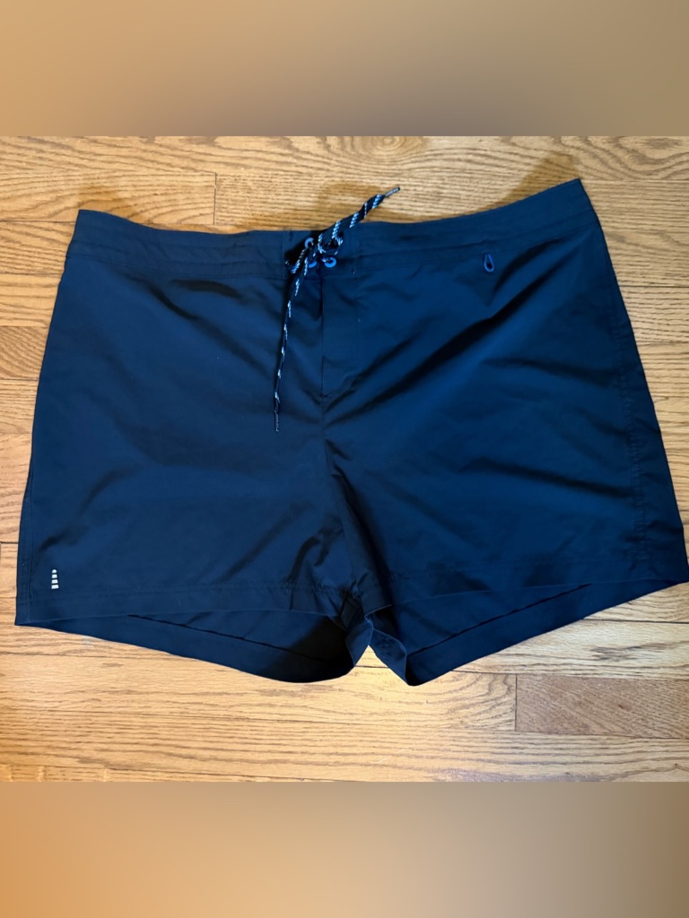 Lands’ End Board Swim Shorts Black Women’s 20W Quick Dry Athletic Plus Size